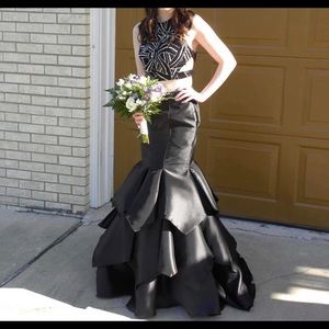 Two piece prom dress